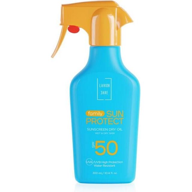 Lavish Care Family Αντηλιακό Λάδι Προσώπου και Σώματος SPF50 σε Spray 300ml