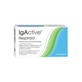 IgActive Respiraid Συμπλήρωμα για την Ενίσχυση του Ανοσοποιητικού 30 κάψουλες