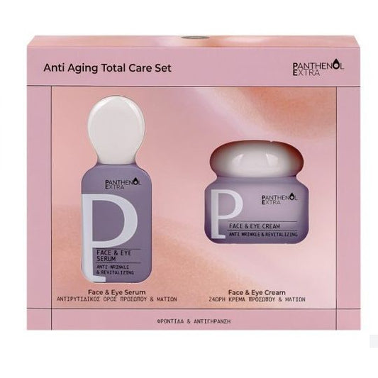Panthenol Extra Anti Aging Total Care Σετ Περιποίησης για Αντιγήρανση & Ενυδάτωση 2τμχ