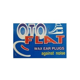 Oto Flat Ωτοασπίδες Κεριού 2τμχ σε Λευκό Χρώμα