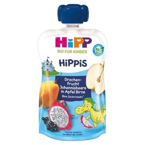Hipp Hippis Παρασκεύασμα Φρούτων Μήλο,Αχλάδι,Dragon Fruit,Φραγκοστάφυλο Από 1 Έτους 100gr