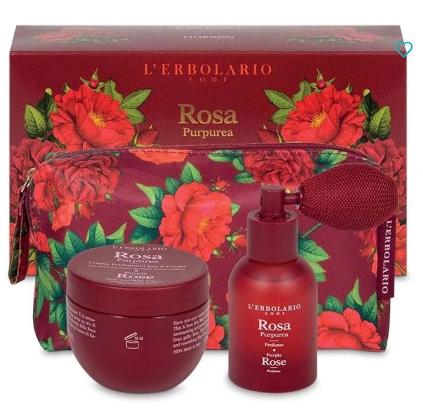 L'Erbolario Promo Rosa Purpurea Beauty Set Fascinosa Eau De Parfum, 30ml & Body Cream, 75ml