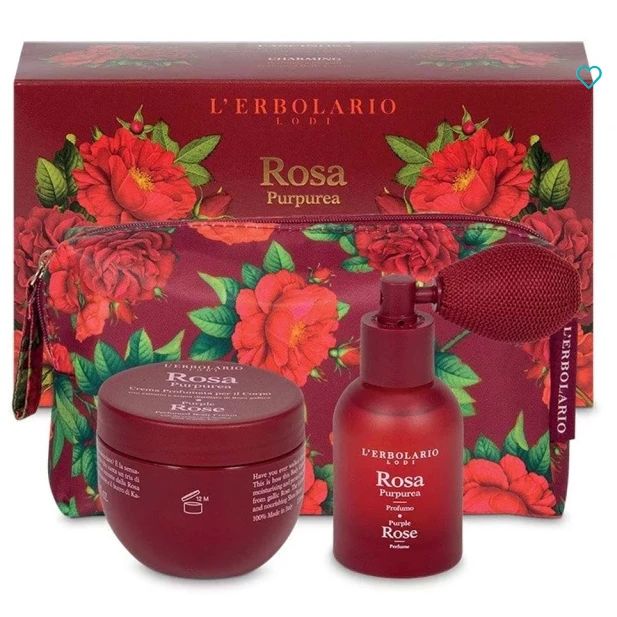 L'Erbolario Promo Rosa Purpurea Beauty Set Fascinosa Eau De Parfum, 30ml & Body Cream, 75ml