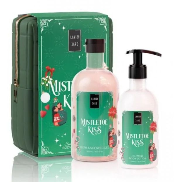 Lavish Care Mistletoe Kiss Christmas Set Αφρόλουτρο 500ml & Κρέμα Σώματος 300ml, 1σετ