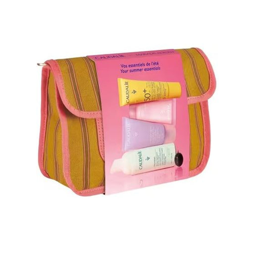 Caudalie Summer Essentials Pouch x Maria de la Orden – Σετ Περιποίησης Προσώπου & Σώματος, 4 προϊόντα