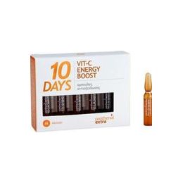 Medisei Panthenol Extra 10 Days Vit-C Energy Boost Αντιγηραντικό Serum Προσώπου με Βιταμίνη C για Λάμψη 10x2ml
