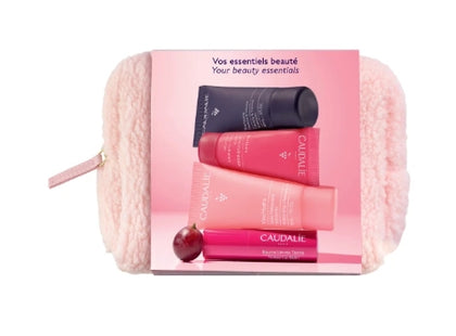 Caudalie PROMO Winter Pouch VinoHydra Moisturizing Cleansing Gel Καθαρισμός Προσώπου & Ντεμακιγιάζ 30ml & Deep Hydration Moisturizer Ενυδατική Προσώπου 15ml & Tinted Lip Balm Επανόρθωση Χειλιών 4,5gr & Density & Volume Shampoo για Όγκο Μαλλιών 30ml