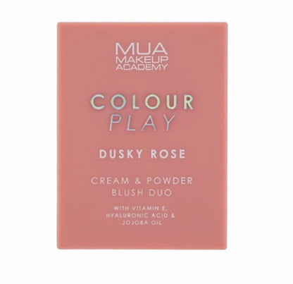 MUA Colour Play Cream & Powder Blush Duo Color —  Dusky Rose