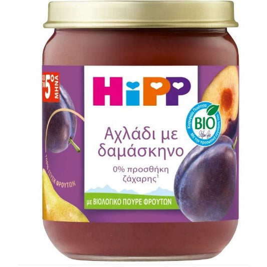 Hipp Fruit Cream Plum with Pear 5m+ 160gr Gluten Free 