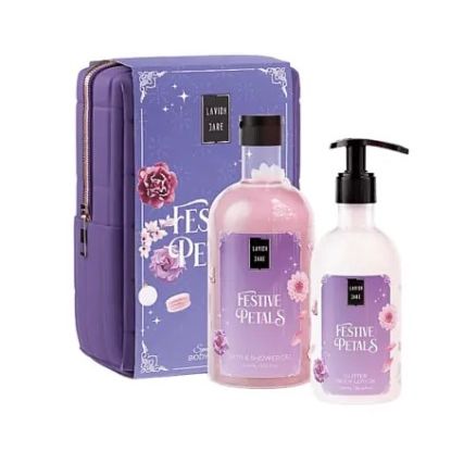 Lavish Care Festive Petals Christmas Set Αφρόλουτρο 500ml & Κρέμα Σώματος 300ml, 1σετ
