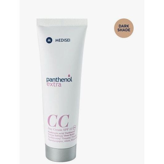 Panthenol Extra CC Dark 24ωρη Κρέμα Προσώπου Ημέρας με SPF15 για Ενυδάτωση & Ατέλειες με Υαλουρονικό Οξύ 50ml