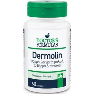 Doctor's Formulas Dermolin Formula For Hair, Skin &amp; Nails, 60 Capsules. 