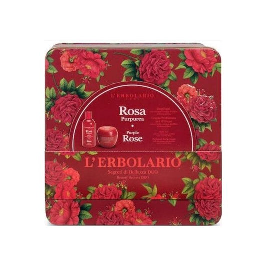 L' Erbolario Purple Rose Limited Edition Σετ Καθαρισμού με Αφρόλουτρο και Κρέμα Σώματος