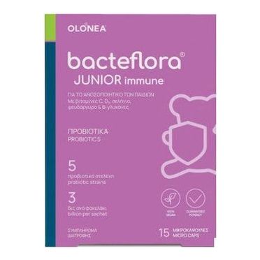 Olonea Bacteflora Junior Immune Προβιοτικά για Παιδιά 15 κάψουλες