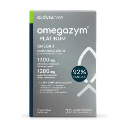 Olonea Care Omegazym Platinum 30 μαλακές κάψουλες