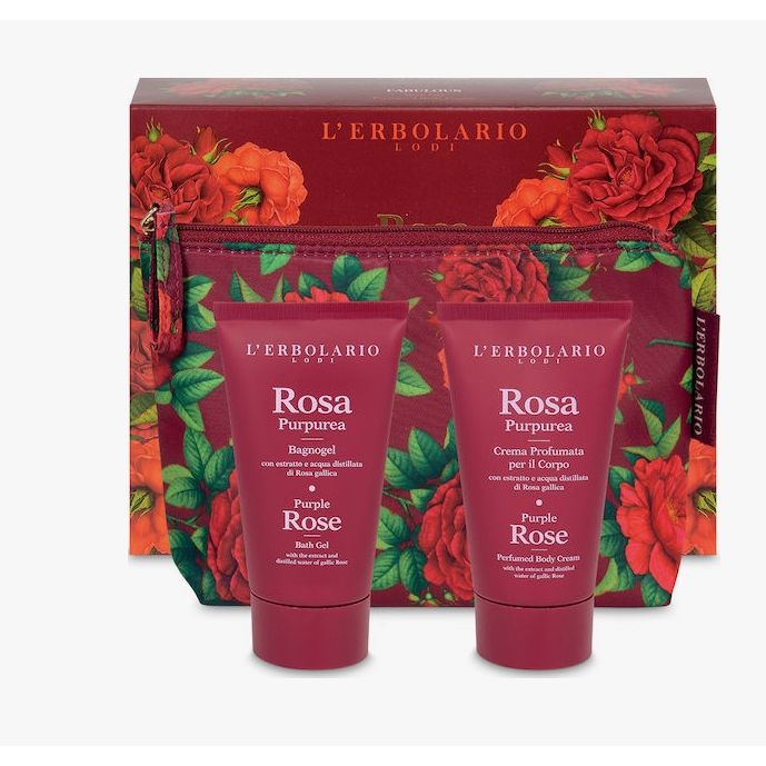 L'Erbolario Rosa Purpurea Favolosa Beauty Set Shower Gel, 75ml & Κρέμα Σώματος, 75ml