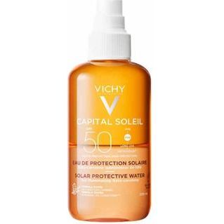 Vichy Capital Soleil Solar Protective Water Αδιάβροχη Αντηλιακή Λοσιόν για το Σώμα SPF50 σε Spray 200ml