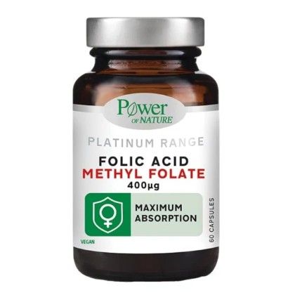 Power Health Platinum Range Folic Acid Methyl Folate 400μg για το Νευρικό Σύστημα 60 Δισκία