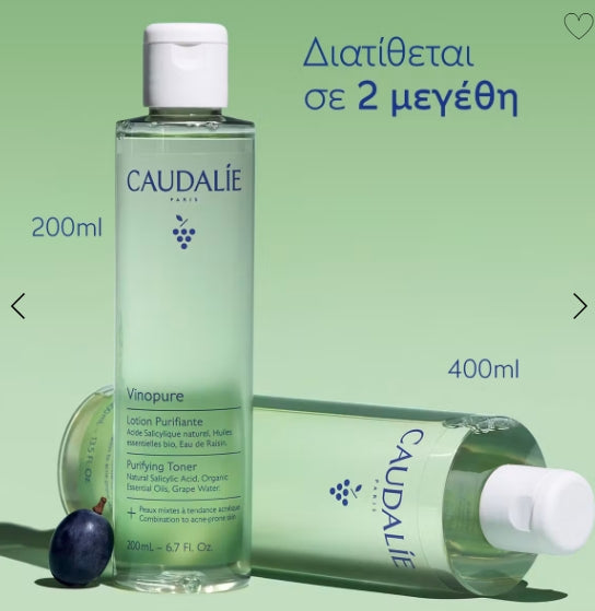 Caudalie Vinopure Purifying Toner Φροντίδα κατά των Ατελειών, 400ml