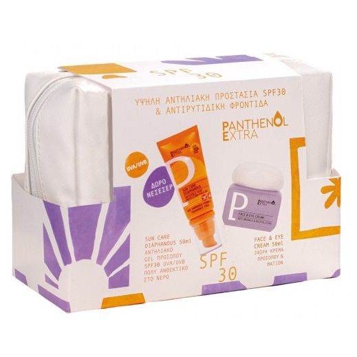 Medisei Panthenol Extra Glass Skin Routine SPF30 Σετ με Αντηλιακό Προσώπου & Νεσεσέρ SPF30 3τμχ