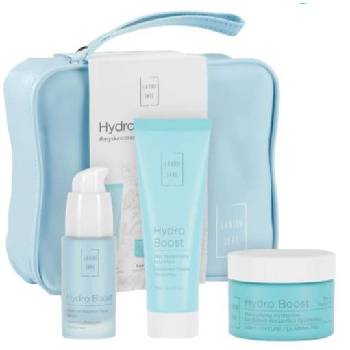 Lavish Care Promo Hydro Boost Skin Moisturising Face Mask 75ml & Moisturising Light Texture Day Face Hydro-Gel 50ml & Moisture Balance Face Serum 30ml