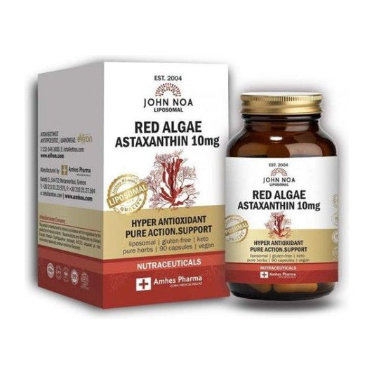 John Noa Liposomal Red Algae Astaxanthin 10mg 90 φυτικές κάψουλες
