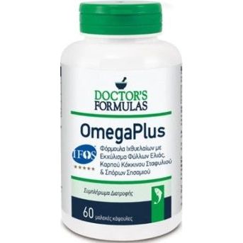 Doctor's Formulas Omega Plus, Φόρμουλα Ιχθυελαίων 60 Κάψουλες