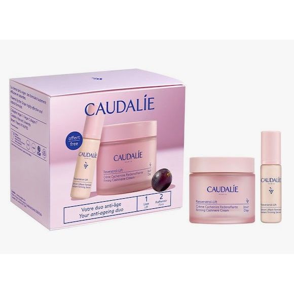 Комплект за грижа против стареене и стягане Caudalie Resveratrol-Lift Cashmere 2 бр.