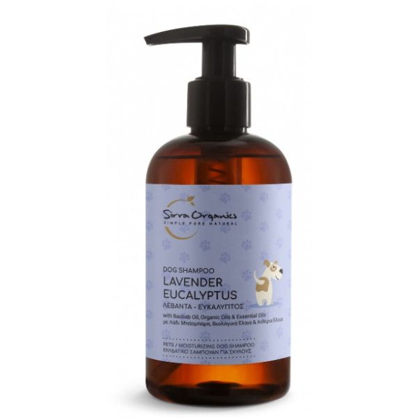 Sirra Organics Dog Shampoo Lavender Eucalyptus 250ml