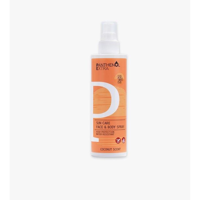 Panthenol Extra Sun Care Face & Body Spray Αδιάβροχο Αντηλιακό Γαλάκτωμα Προσώπου και Σώματος SPF50 σε Spray 250ml