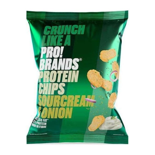 Pro!Brands Πατατάκια Πρωτεΐνης με Γεύση Sour Cream & Κρεμμύδι 50gr
