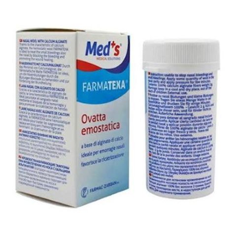 Farmac-Zabban Med's Farmatexa Ovatta Emostatica Αιμοστατικό Βαμβάκι για Ρινορραγίες