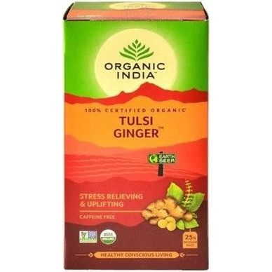 Organic India Τσάι 25 Φακελάκια με Άρωμα Ginger