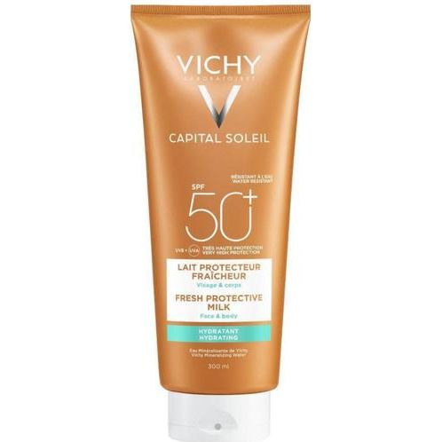 Vichy Capital Soleil Fresh Hydrating Milk Αδιάβροχη Αντηλιακή Κρέμα για το Σώμα SPF50 300ml