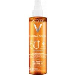 Vichy Capital Soleil Cell Protect Invisible водоустойчив слънцезащитен спрей за лице и тяло SPF50 200 мл 