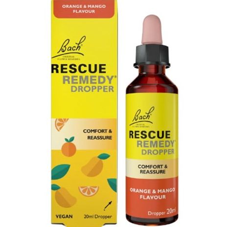 Power Health Bach Rescue Remedy Dropper Ανθοΐαμα σε Σταγόνες για Χαλάρωση με Γεύση Πορτοκάλι & Μάνγκο, 20ml