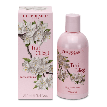 L'Erbolario Tra i Ciliegi Bagnoschiuma душ гел (Cherry Blossoms) 250 мл 