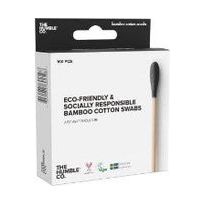 The Humble Co. Natural Cotton Swabs Black Μπατονέτες από Μπαμπού & Βαμβάκι Μαύρο Χρώμα, 100 τεμάχια