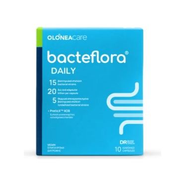 Olonea Bacteflora Daily, Προβιοτικά-Πρεβιοτικά για το Εντερικό Μικοροβίωμα, 10 Κάψουλες