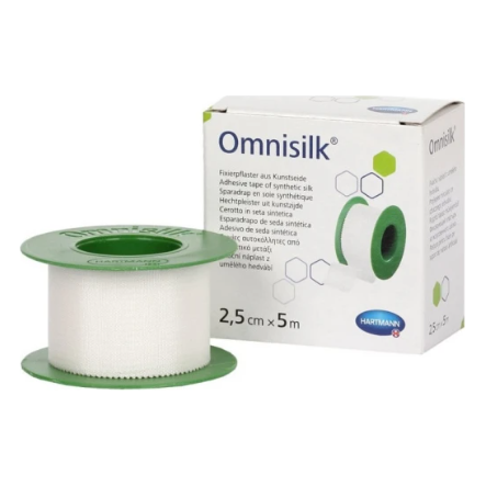 Hartmann Omnisilk ταινίες στερέωσης από λευκό συνθετικό μετάξι 2,5cmx5m 1τεμ.