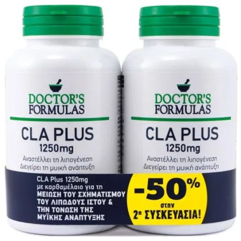 Doctor's Formulas Promo Cla Plus 1250mg 2x60 Softgels [-50% on Second Product]