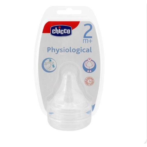 Chicco Θηλή Σιλικόνης Μέτρια Ροή 2m Σετ των 2