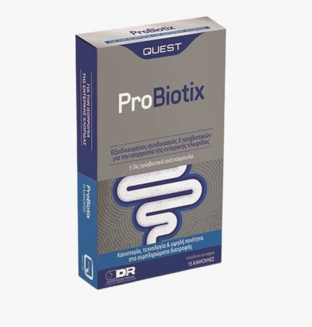 Quest Pro Biotix Συμπλήρωμα με Προβιοτικά 15 κάψουλες