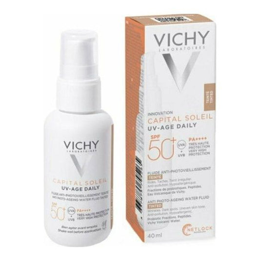 Vichy Capital Soleil UV-Age Daily Tinted Light Αντηλιακή Κρέμα Προσώπου SPF50 με Χρώμα 40ml