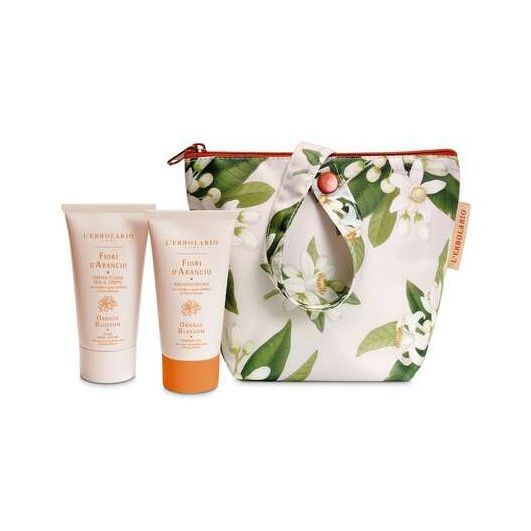 L ’Erbolario LIMITED EDITION Fiori D' Arancio Beauty Pochette Αφρόλουτρο 75ml & Λεπτόρρευστη κρέμα σώματος 75ml