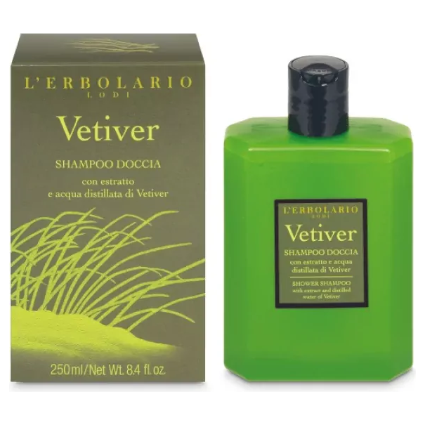 L' Erbolario Vetiver Shampoo Doccia Σαμπουάν Ντους Για Ανδρες 250ml