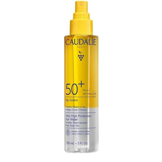 Caudalie Vinosun Spf50+ Protection Sun Water 150ml Αντηλιακό Προσώπου, Σώματος & Μαλλιών Πολύ Υψηλής Προστασίας μη Λιπαρής Υφής για Διάφανο Αποτέλεσμα