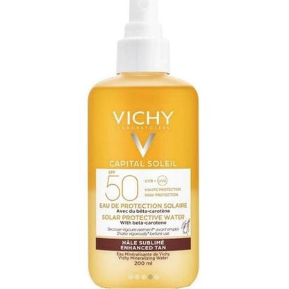 Vichy Capital Soleil Solar Protective Water Αδιάβροχη Αντηλιακή Λοσιόν για το Σώμα SPF50 σε Spray 200ml