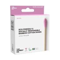 The Humble Co. Natural Cotton Swabs Purple Μπατονέτες από Μπαμπού & Βαμβάκι Μωβ Χρώμα, 100 τεμάχια