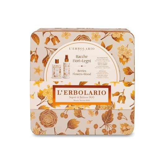 L' Erbolario Berries Flowers Wood Limited Edition Σετ Καθαρισμού με Αφρόλουτρο και Κρέμα Σώματος